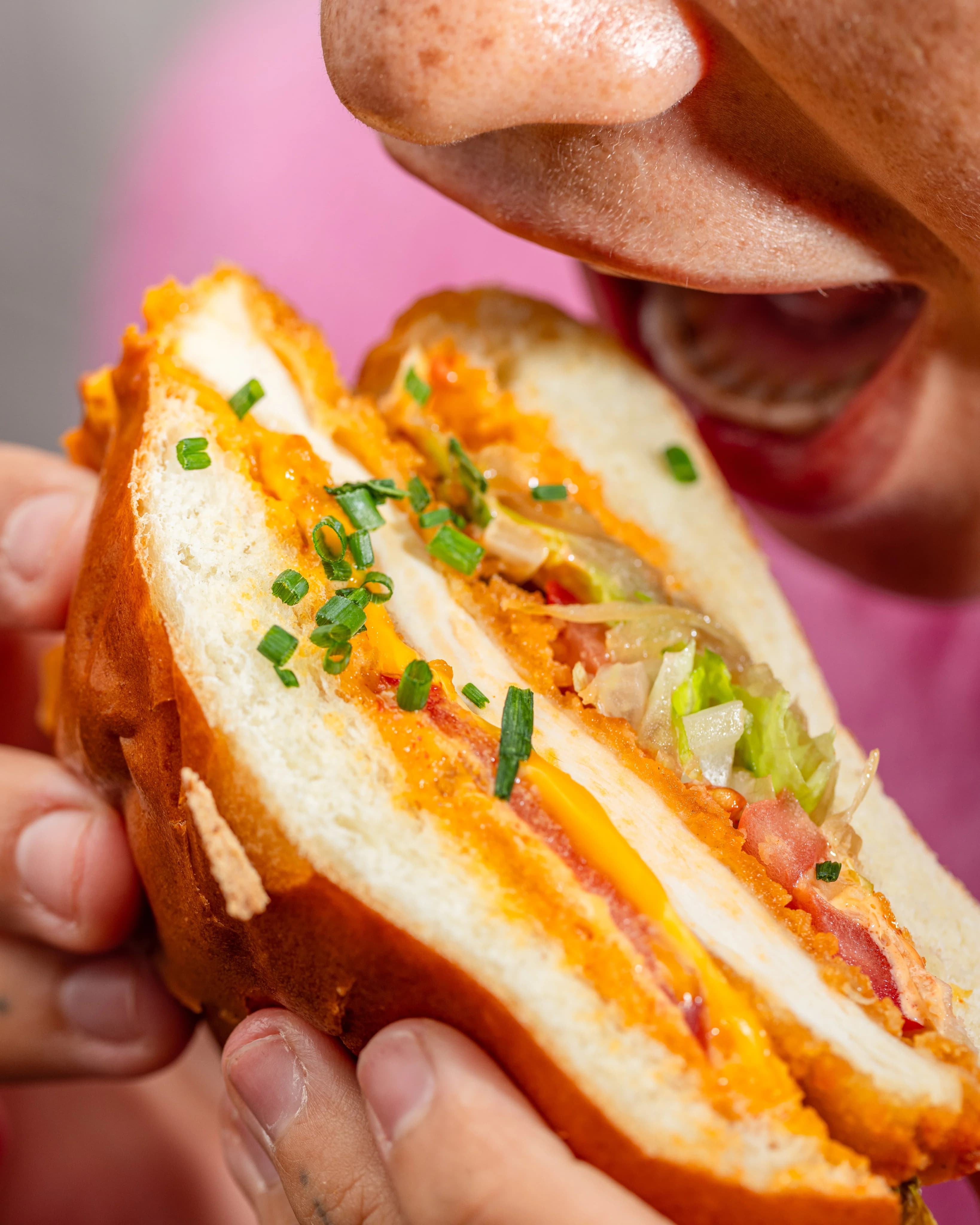 Sandwich en gros plan