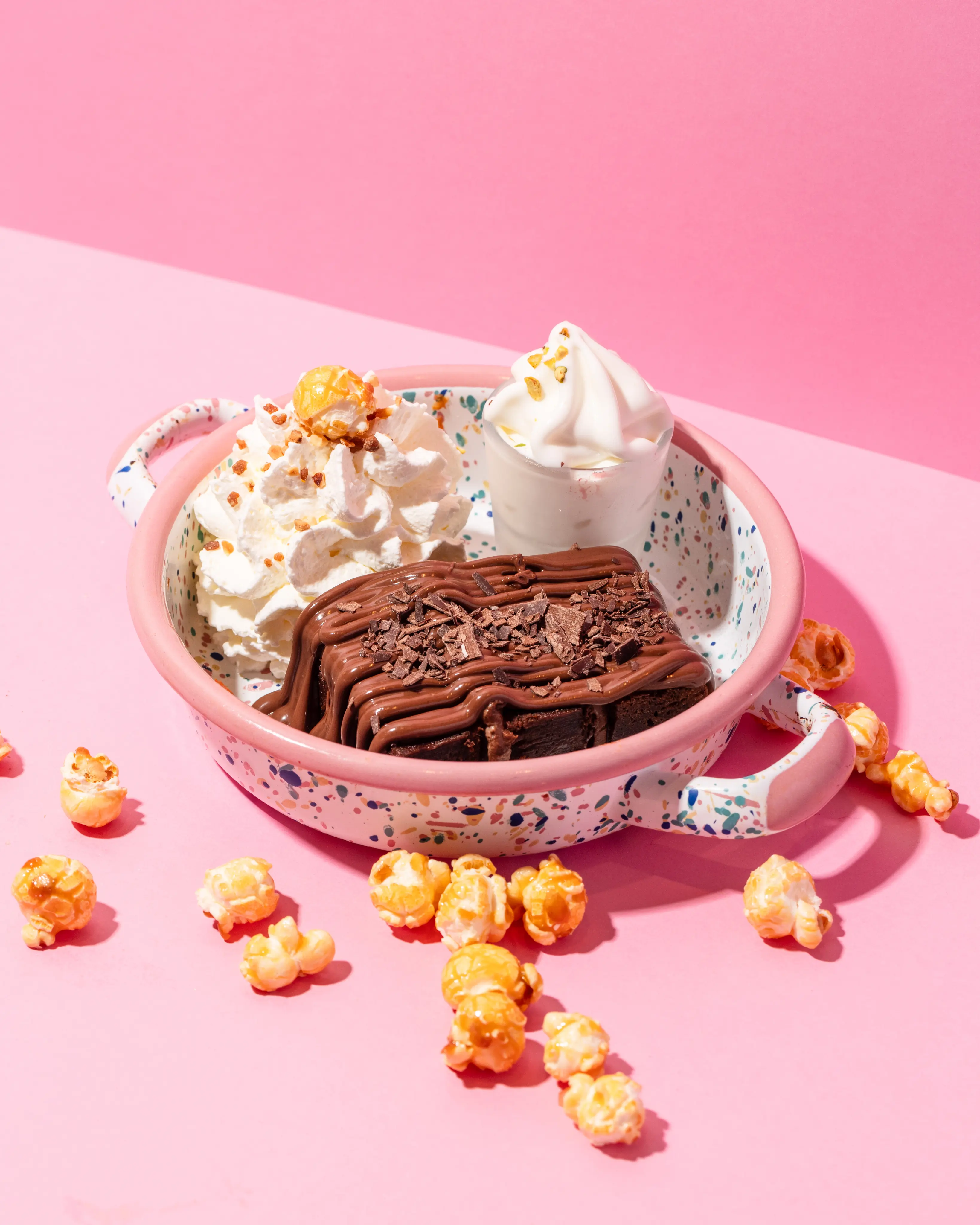 Dessert chocolat et chantilly